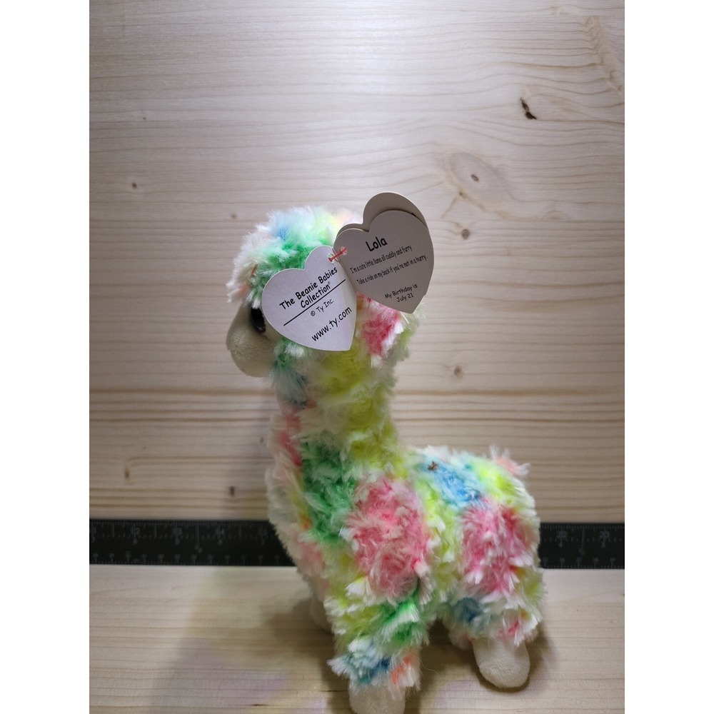 Ty Beanie Baby Lola The Llama With Tag - Picture 3 of 7